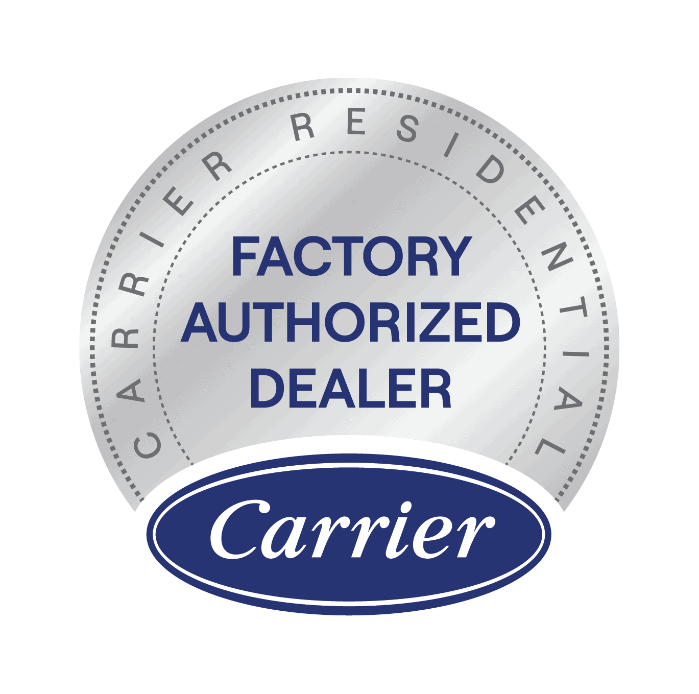 Carrier factory authorized dealer logo.