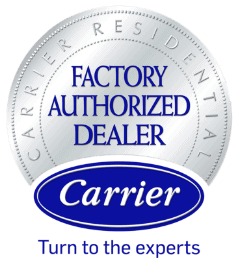 Carrier factory authorized dealer logo.