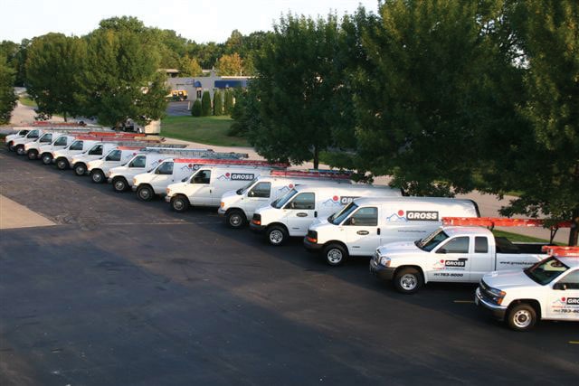 Gross Trucks lined up.